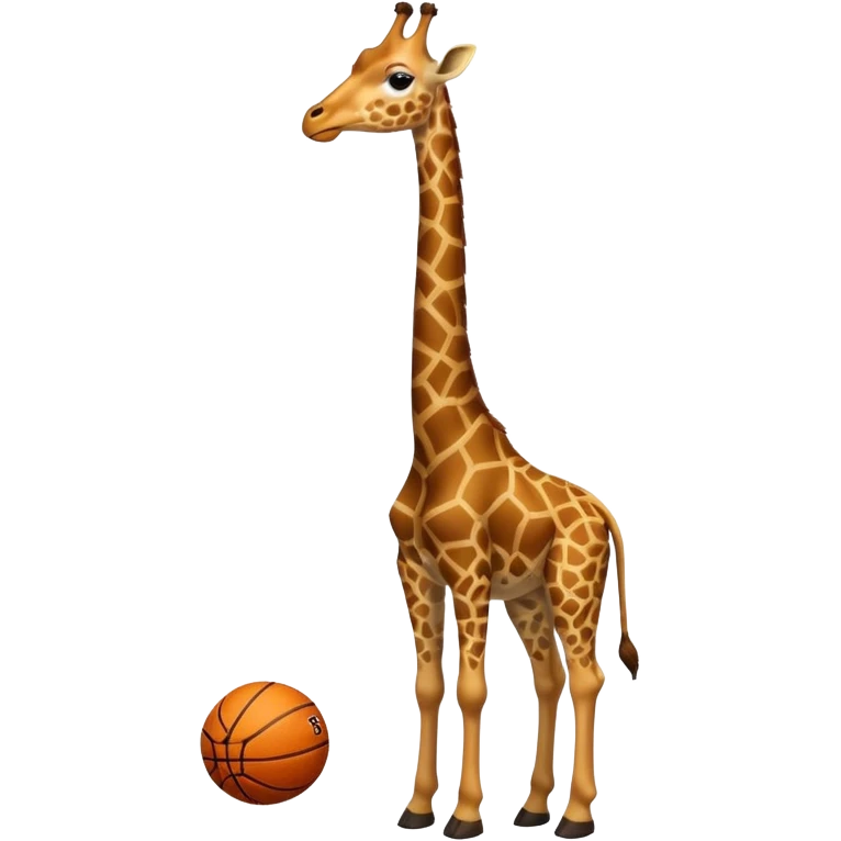 basketball player giraffe emoji