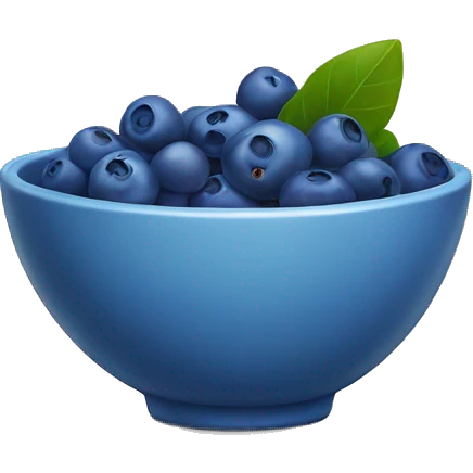 Blueberry in a bowl emoji