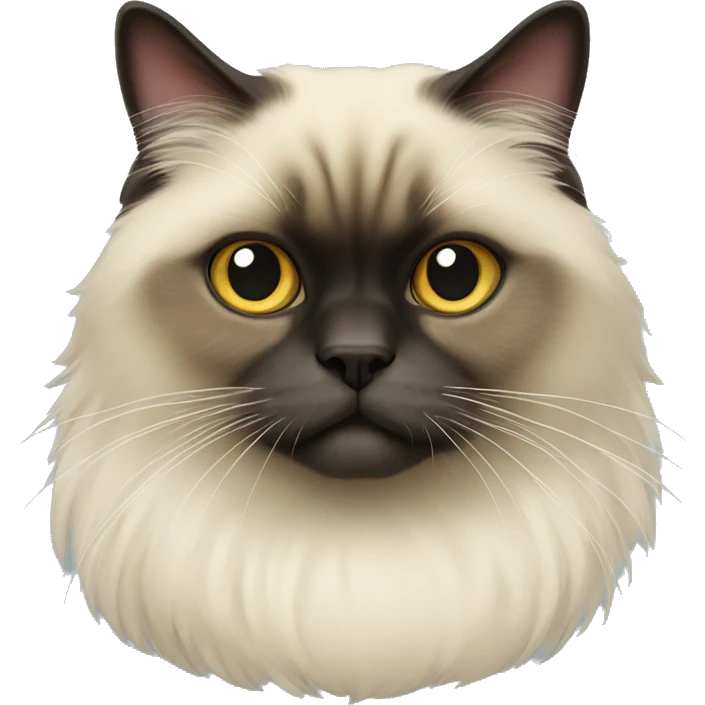 Himalayan cat,half body emoji