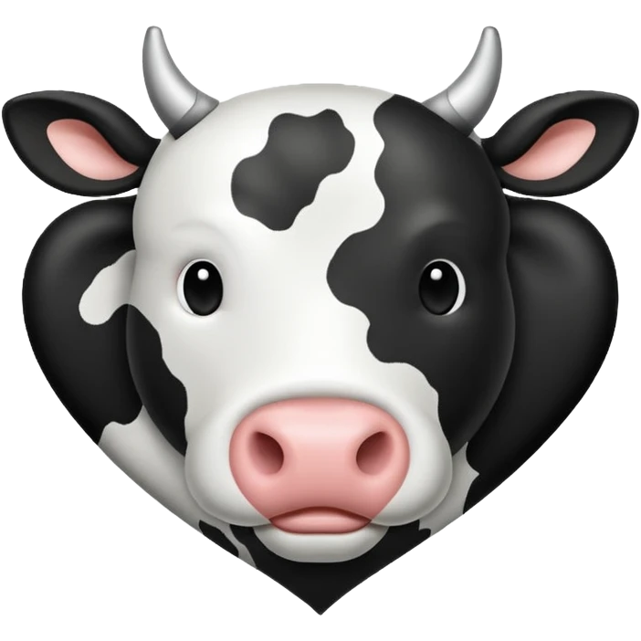 cow print heart emoji