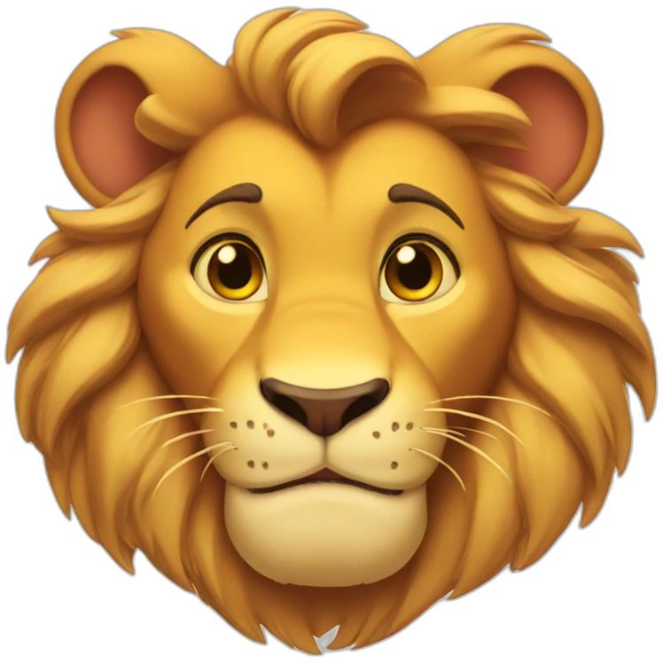 simba disney head emoji