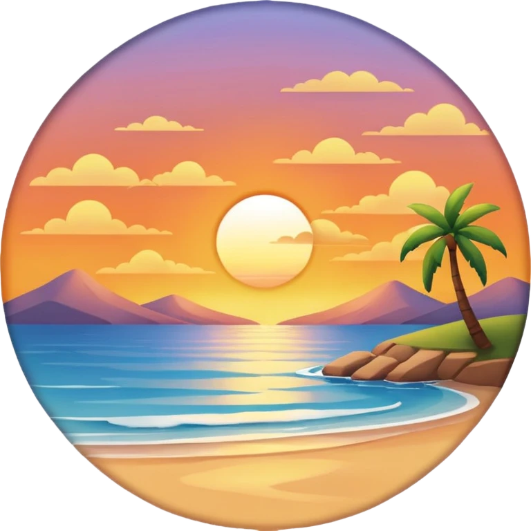 Wind, breeze, calm ,views, sunset, peace emoji