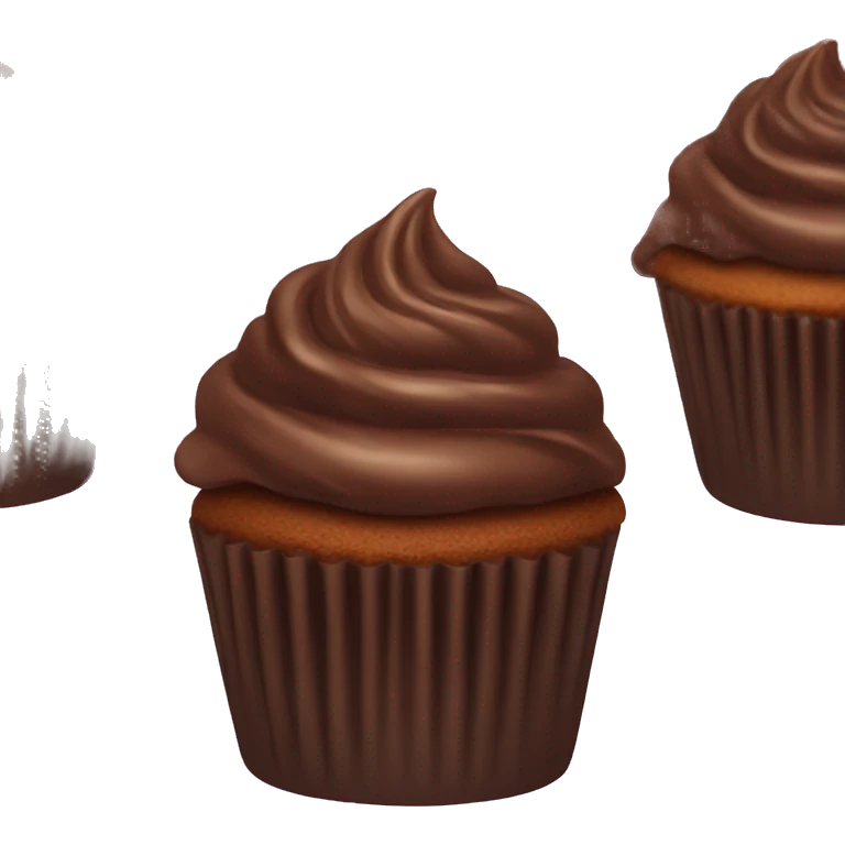 chocolate cupcake emoji