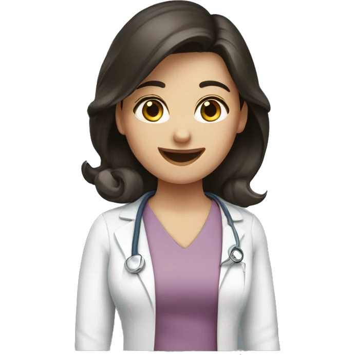 Dentist brunette emoji