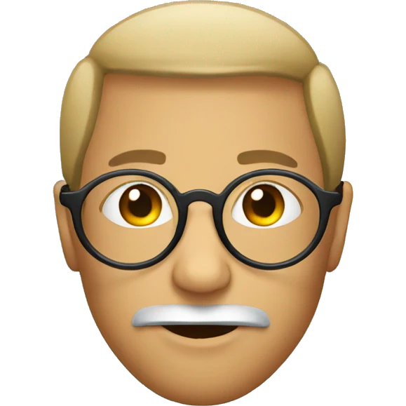 round big glasses  emoji