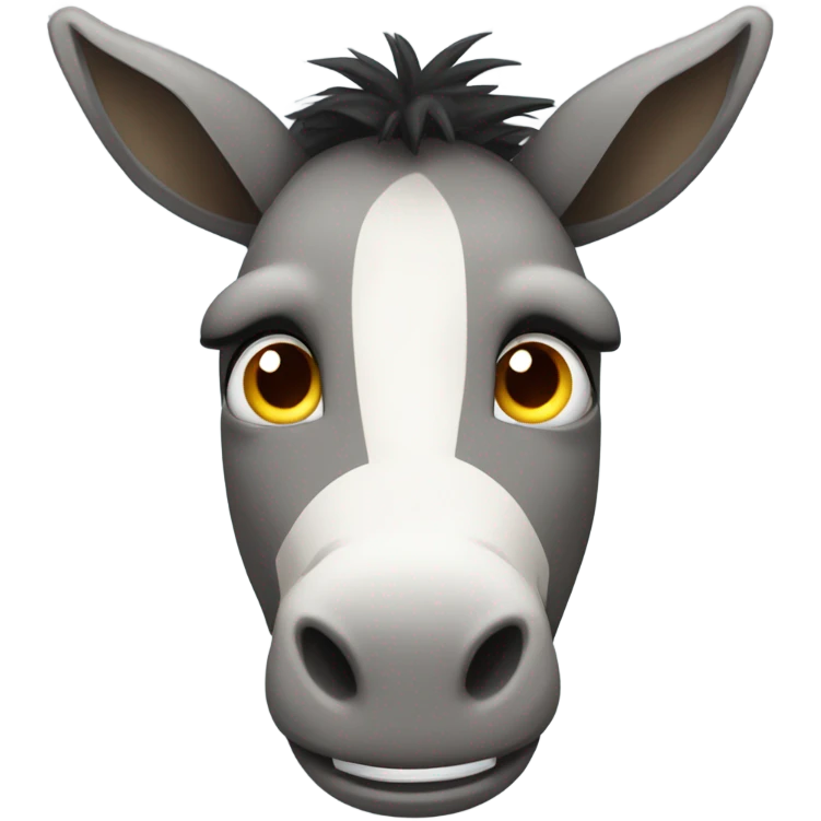 Creepy donkey emoji