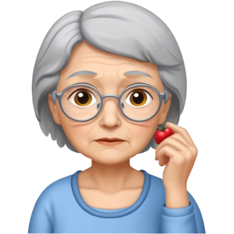 granny thinking emoji