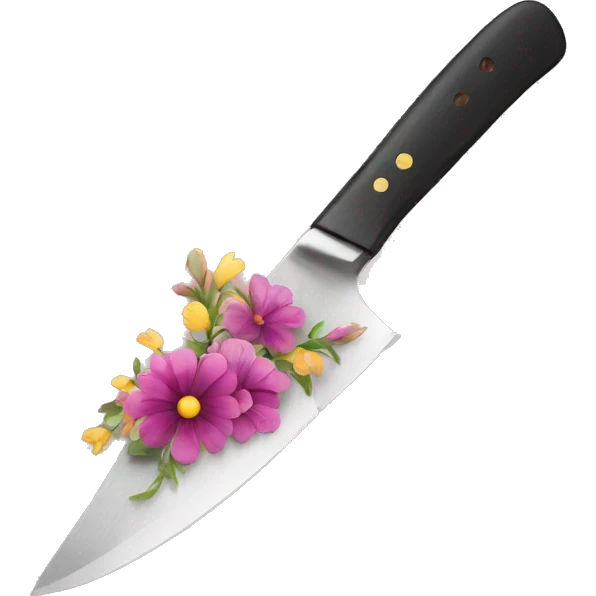 knife with flowers emoji