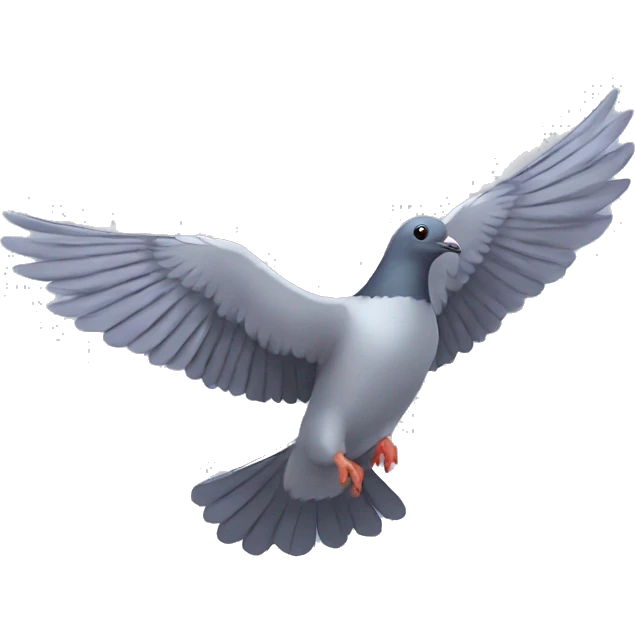 flying pigeon emoji
