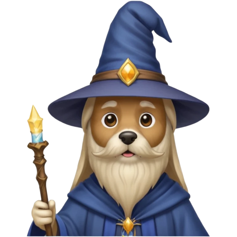 Dog wizard emoji