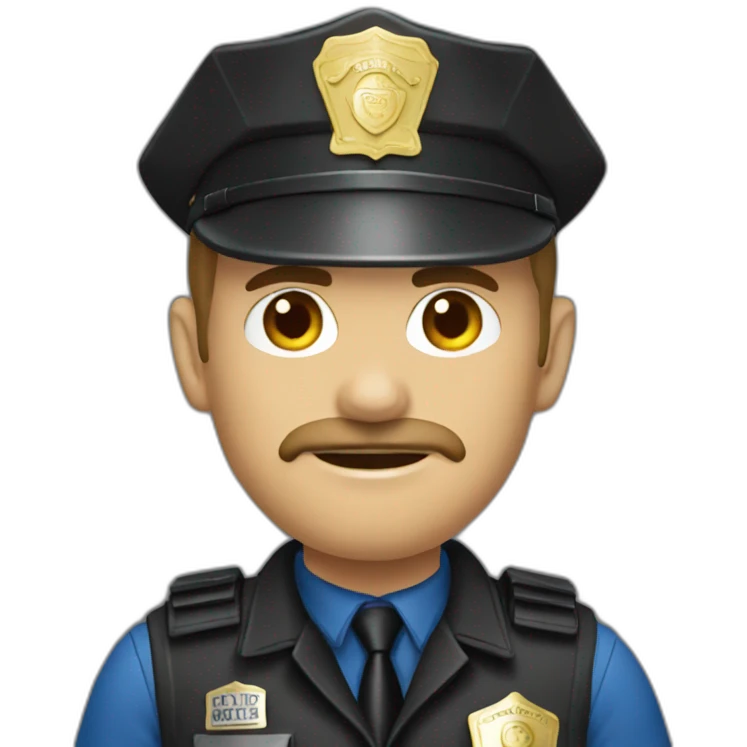Redneck cop emoji