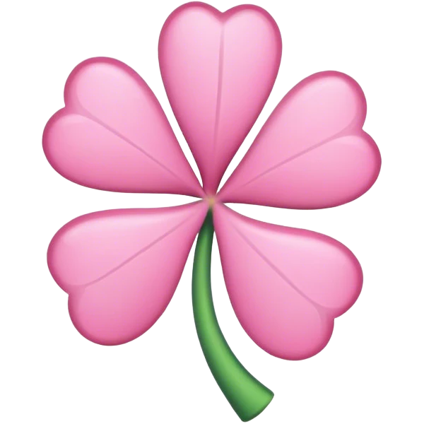 pink shamrock emoji