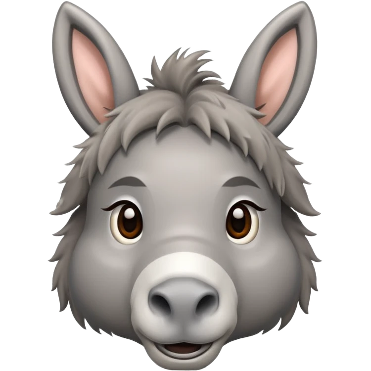 Cute donkey emoji