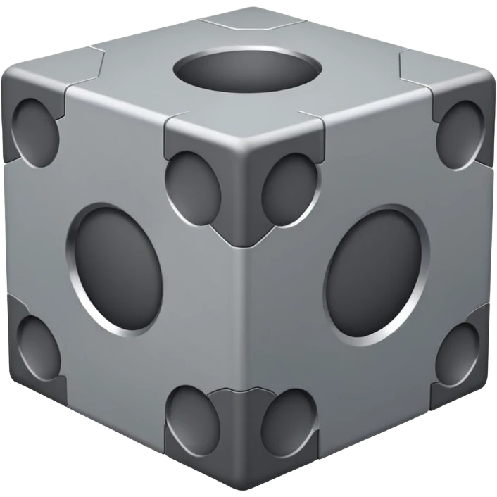 cross section　cube emoji