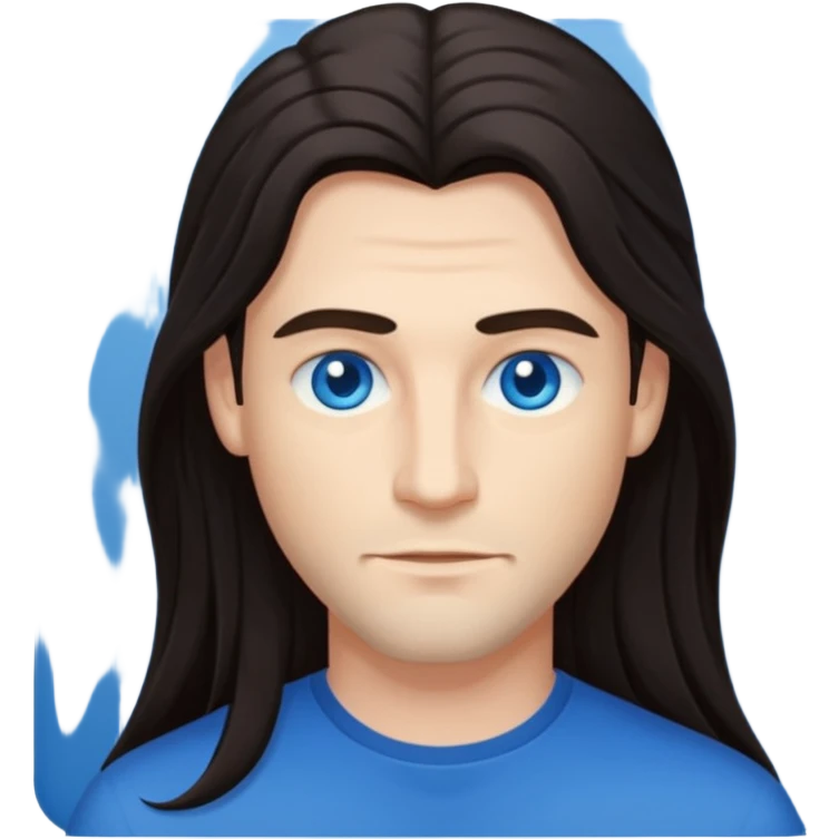 man with long hair emoji