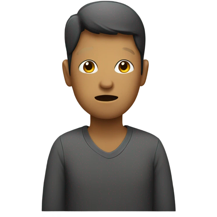 Person talking to a wall emoji