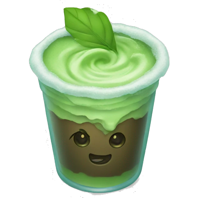 iced matcha  emoji