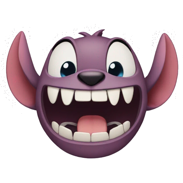 Stitch laughing  emoji