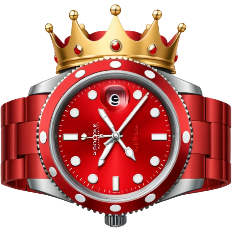 Create a red Rolex crown  emoji