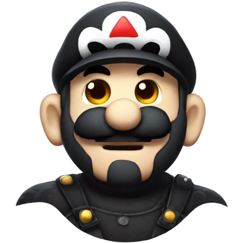 Goth Mario emoji