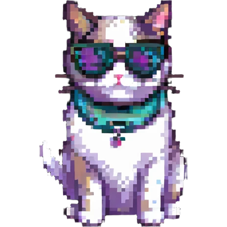 stylish cat in sunglasses emoji
