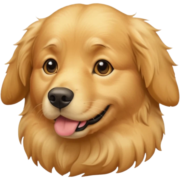 Dog golden retriever  emoji