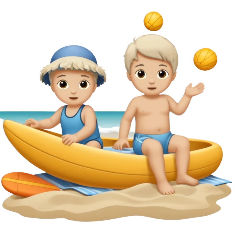 phoques bébés à la plage emoji