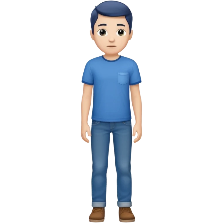 Naked boy with full body emoji