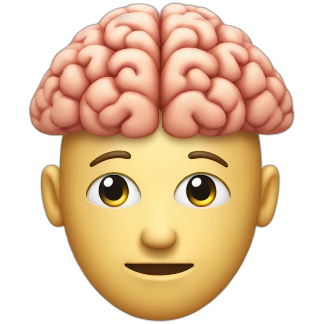 a brain reading  emoji