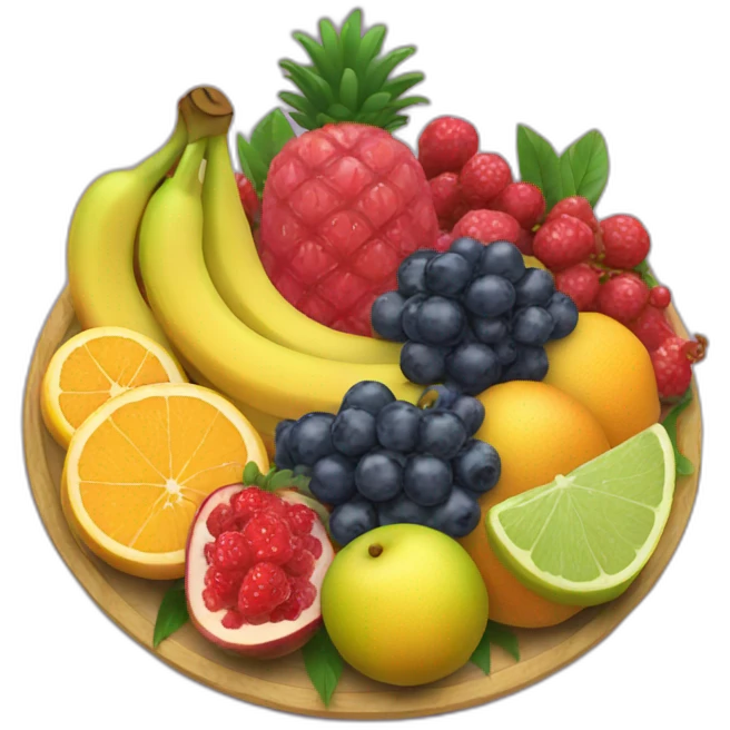 5 fruit platter emoji