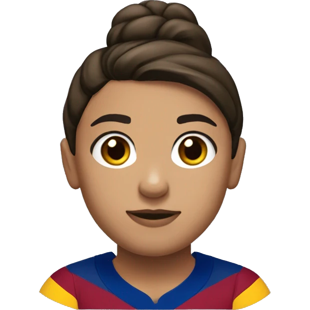 Alexia Putellas wearing fc barcelone jersey emoji