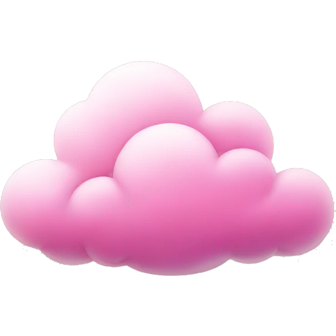 Pink clouds emoji