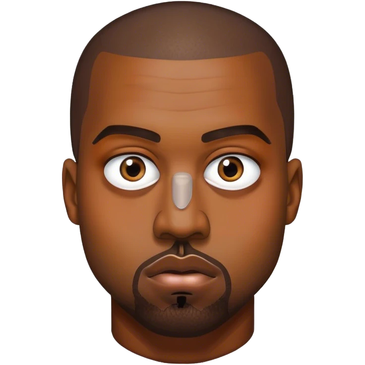 Kanye west with three eyes emoji