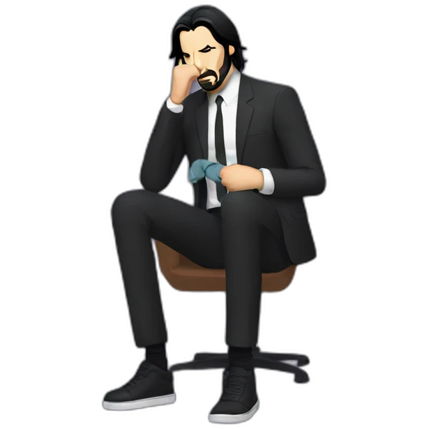 John wick putting on socks emoji