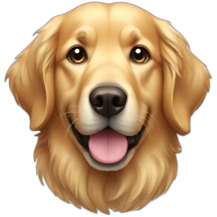 a older golden retriever  emoji