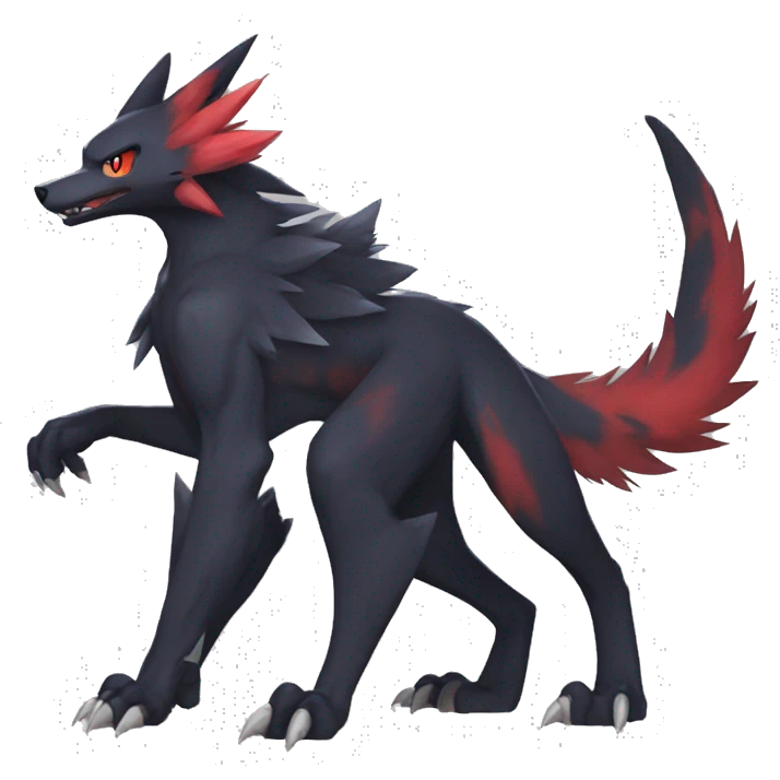 Nargacuga-Litten-Sergal-Zoroark full body emoji