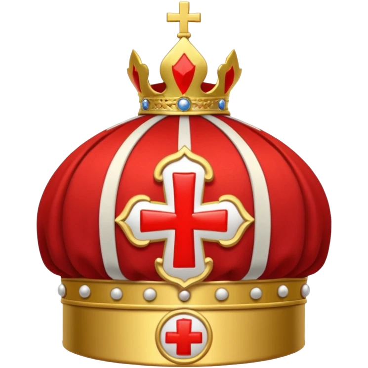 Make me a archbishop mitre I want a catholice mitre make it real life emoji