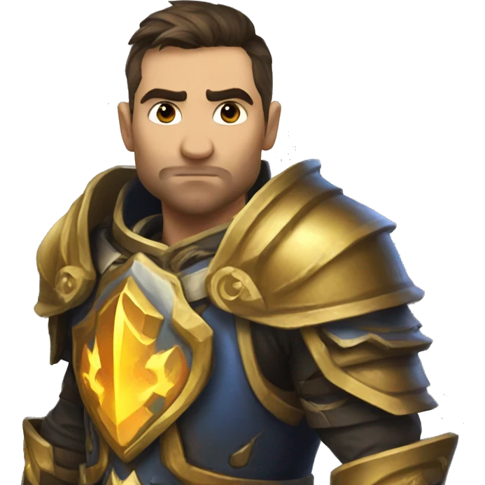 WoW Paladin with Thunderfury emoji