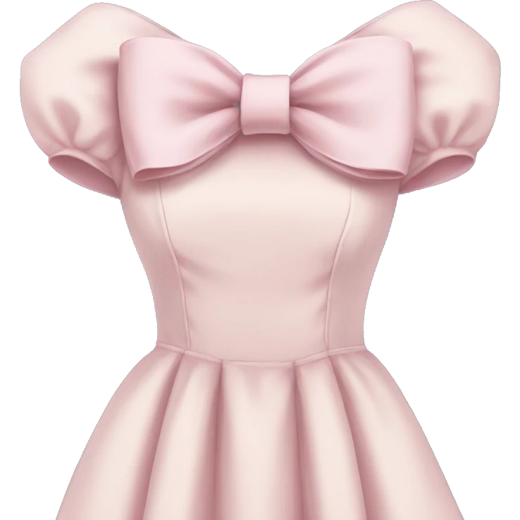pale pink Vintage bow dress emoji