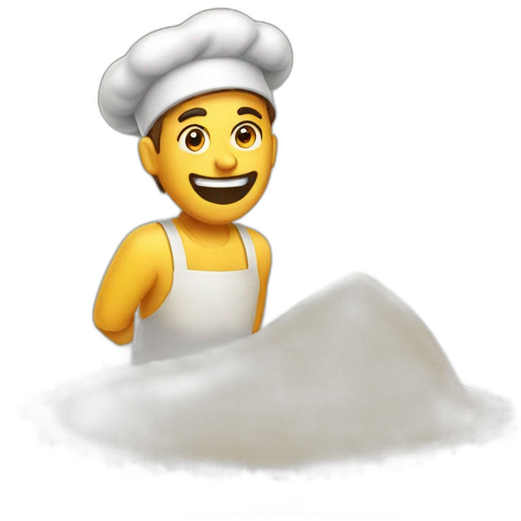 Baking flour emoji