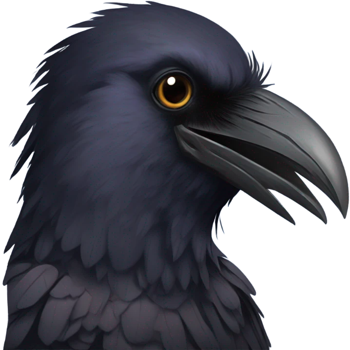 a broken raven emoji