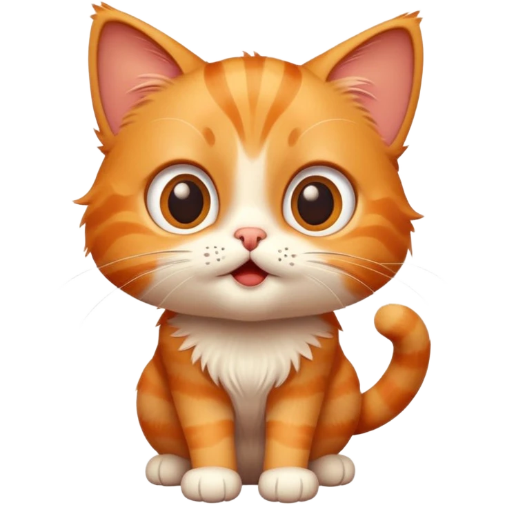  pixar cartoon expression cat with a snukkle emoji