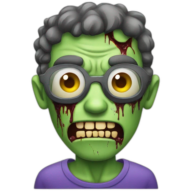 Zombie sur un homme emoji