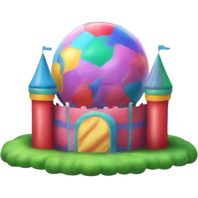 A bouncy ball castle emoji