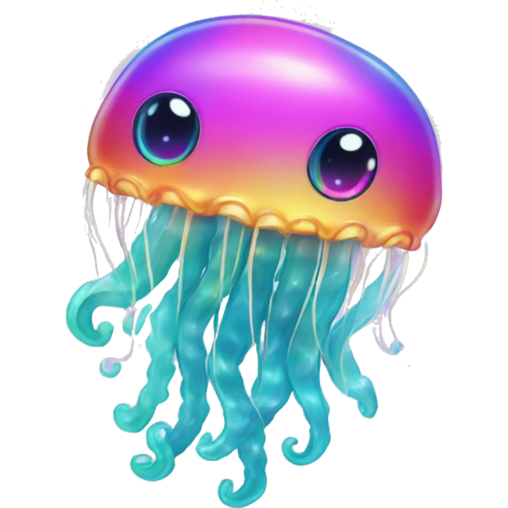 Lisa frank jellyfish emoji