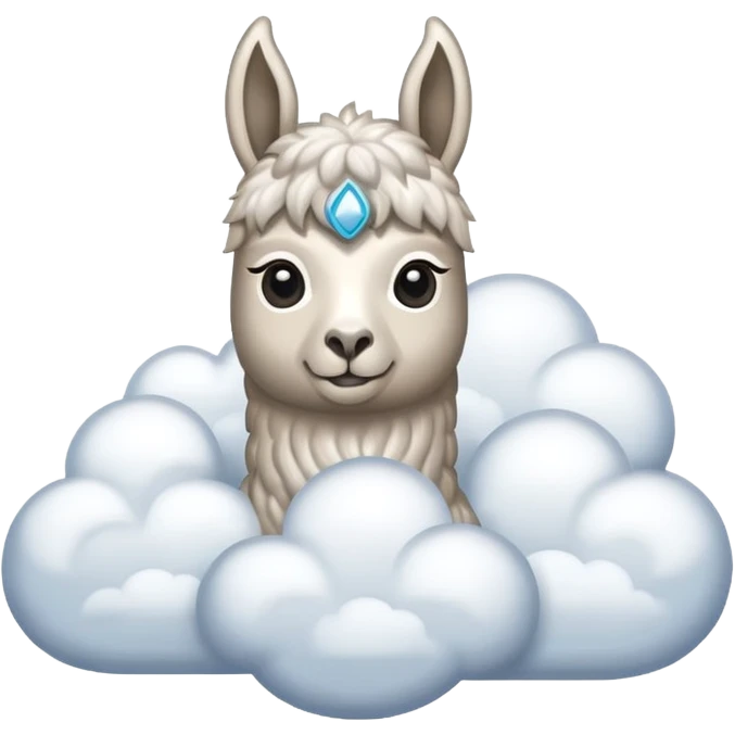 cloud patterned lama emoji