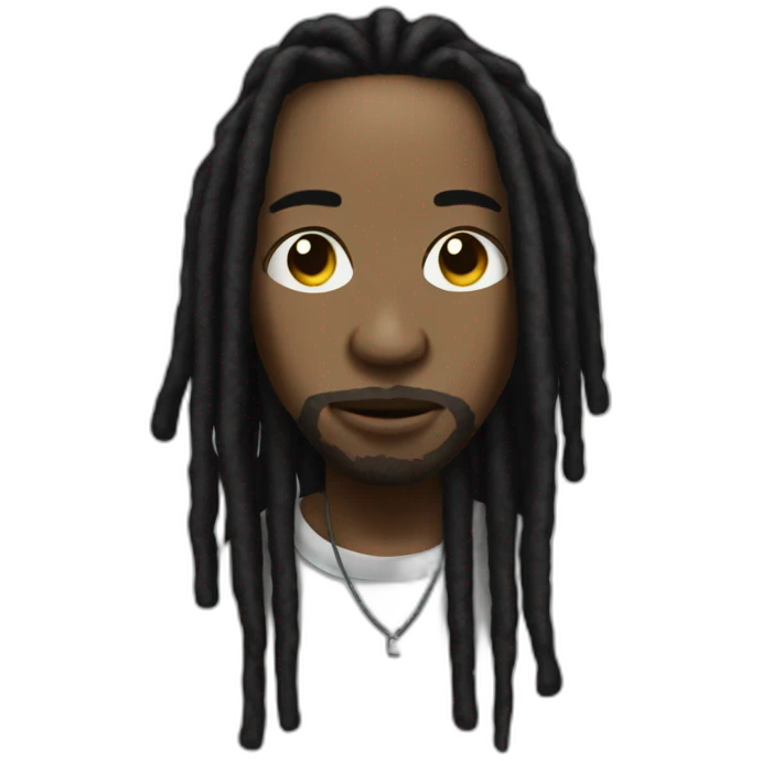 Rapper black dreads emoji