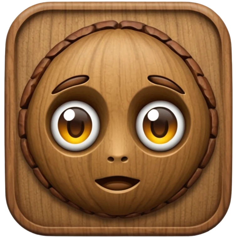 Walnut-shaped emoji emoji