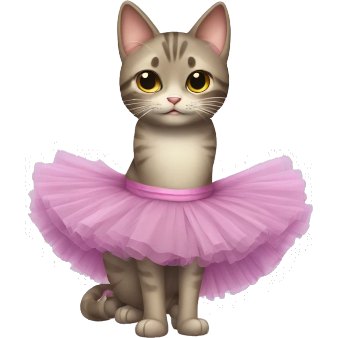 cat in a tutu emoji