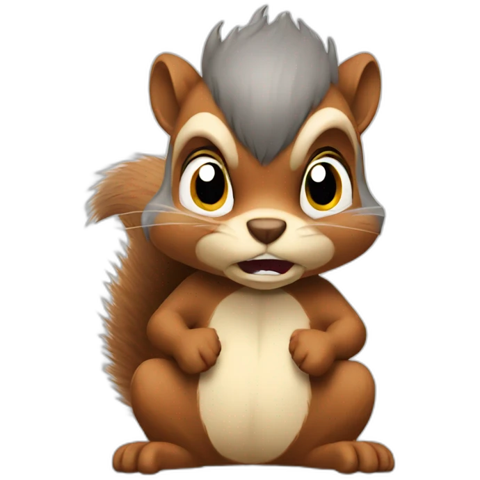 angry squirrel emoji